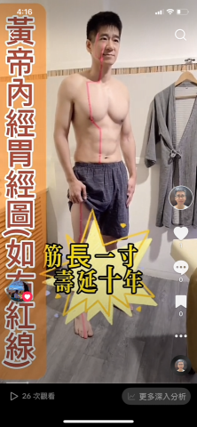 Allen kuo - 黃帝內經胃經圖，常按摩胃經可延年益壽喔