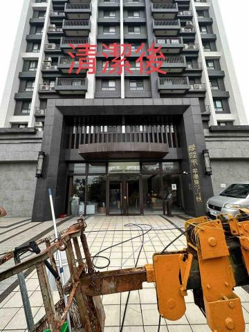 沅琚外牆工程 - 石材白華清潔後 沅琚外牆工程 - 石材白華清潔後