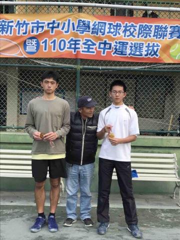 109國中畢業吳大有 - 新竹市網球聯賽雙打季軍