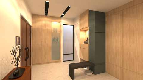 房丞相不動產物業有限公司 - 室內設計3D渲染-玄關區