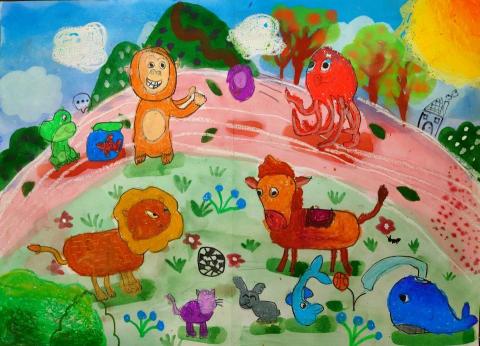 冰沙美術工作室🖌️✨ - 考國小練習作品