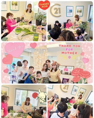 Milk's花藝×芳療×藝術手作工作室 - 21世紀不動產 母親節花藝教學