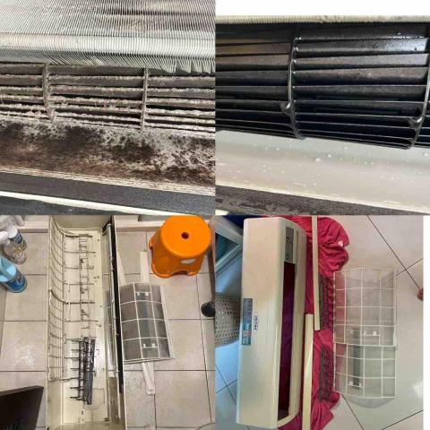 白鯨洗淨-冷氣 洗衣機 汽座 提籃 - 清洗前後