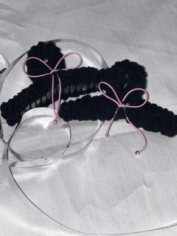 王玟琁 - 個人設計商品：芭蕾風蝴蝶結鯊魚夾