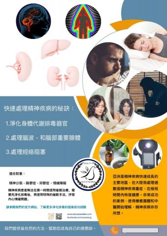 天堂鴿子水晶工作室 - 重度精神疾病，使用水晶寶石和光療，使大腦和腺體恢復平衡。