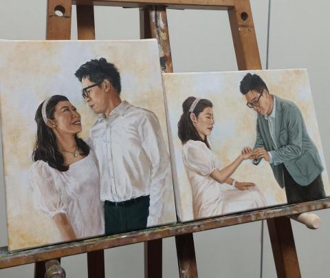 李品寬 - 27×22 cm 婚禮系列人像畫