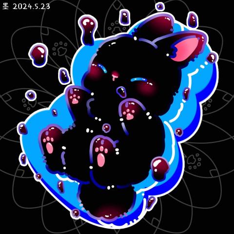 一頭粉紫色的梅花鹿 - 