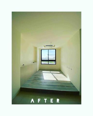 黃榆芫 - 架高Spc卡扣地板、床頭背牆