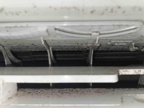 狠惠洗 - 洗前超誇張的 前金區的客人家裡冷氣竟然四年沒清洗  等到冷氣不涼了請我們去看 才知道裡面都長霉堵住