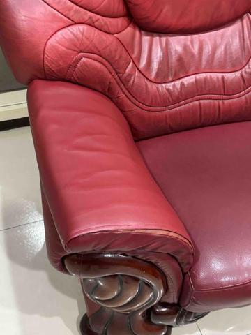 賴柏駒專業到府維修(皮革更換)(沙發凹陷) - 用貼皮的方式