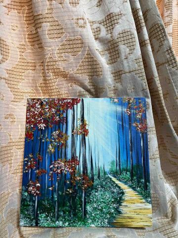 Hui - 《柳暗花明又一村》壓克力水彩作品