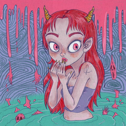 星夜工作室 - 自創角色＿沼澤中的鬼女孩＿作者yu