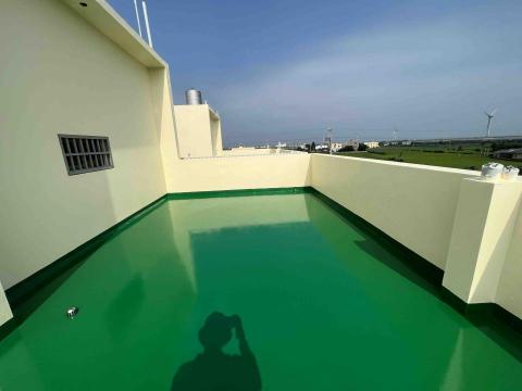 防水工程 - PU面漆層施作完成