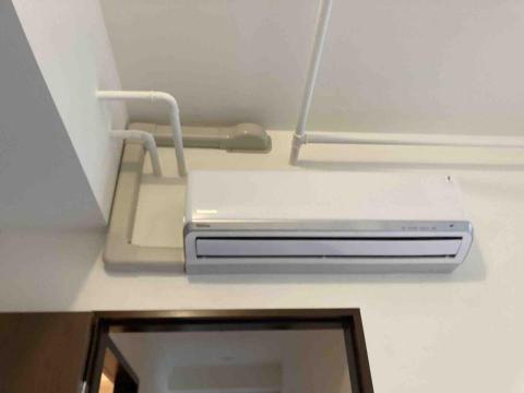 鴻慶空調工程行 - 桃大誠內機修飾管槽