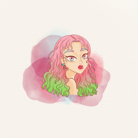 星夜工作室 - 自創角色＿美系搭配日系顏色＿作者yu