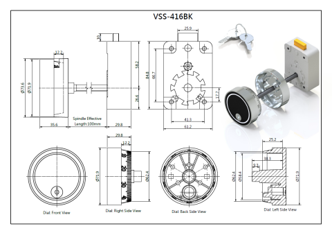 李建豐 -  某公司之保險櫃鎖頭產品繪製(2)