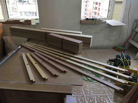 信實木工/室內裝修 - 新莊和室拉門製作：施工中