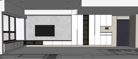 信實木工/室內裝修 - 五股全室裝潢：客廳溝通圖片