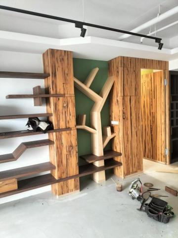 達佑裝修 - 木作造型牆，層板與櫥櫃