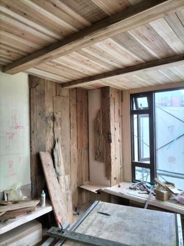 達佑裝修 - 舊板料，天花板_壁板拼接~造型