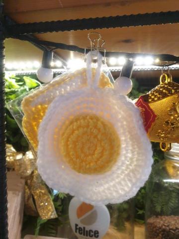 紗紗手作 - 荷包蛋造型菜瓜布