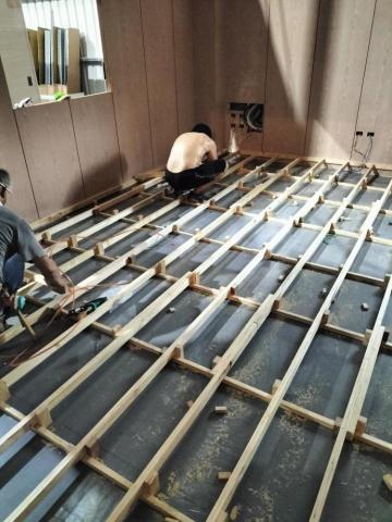 達佑裝修 - 架高~地板施作
