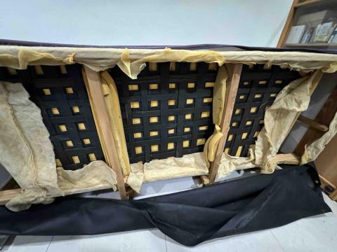 賴柏駒專業到府維修(皮革更換)(沙發凹陷) - 客人比較重改裝雙層繃帶