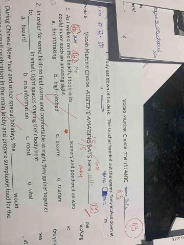 劉彥君 - 學校考卷（單字