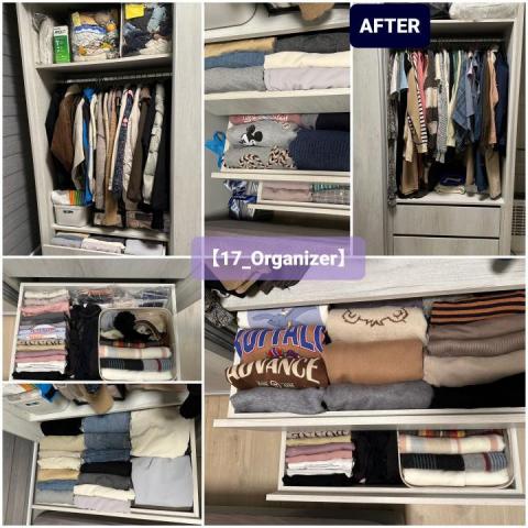 藝漆收修 - 衣櫃整理After