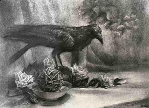 謝函蓉美術教學 - 靜物炭筆素描