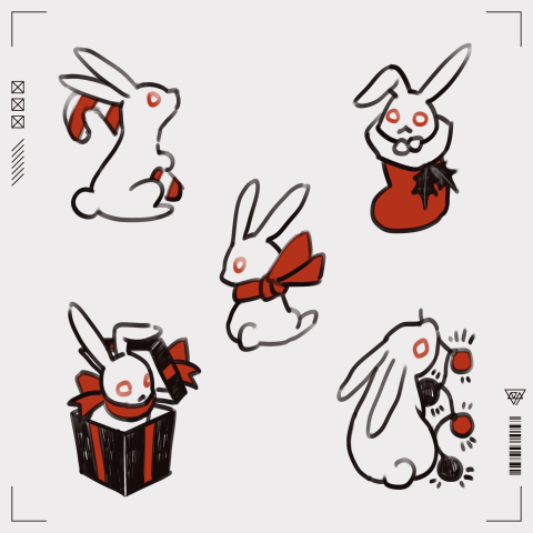 兔肉 - 之前設計的刺青圖