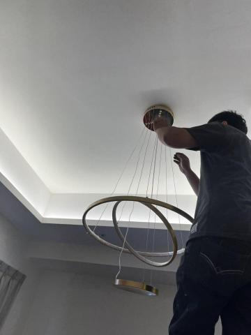 唯舜居家水電 - LED造型吊燈更換