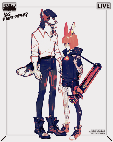 兔肉 - 畫了我跟主人