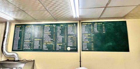 陳姿穎 - 菜單背板施工照