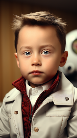 光和設計 - AI生成藝術所製作的名人兒童化肖像