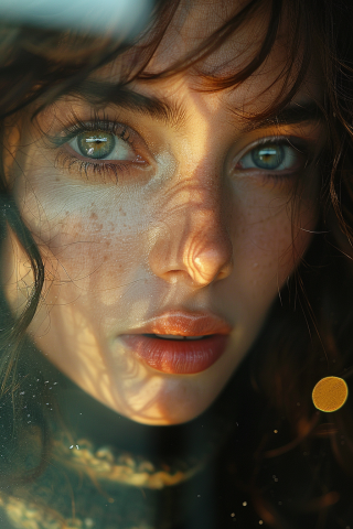 光和設計 - AI生成藝術所製作的人像特寫，可以表現出非常多的細節