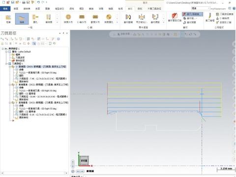 興傑精密有限公司 - Mastercam 車床加工路徑