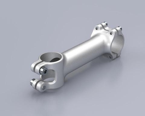 翔野個人工作室 - 自行車零件－龍頭
在經過強度計算下所設計的輕量化的零件