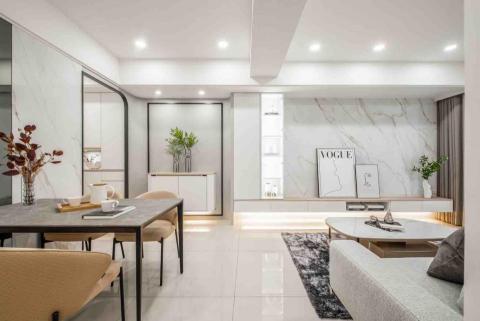 聖辰地板設計(塑膠地板代工達人賴桑) - 創意玩家石晶薄板~電視牆作品 聖辰地板設計(塑膠地板代工達人賴桑) - 創意玩家石晶薄板~電視牆作品