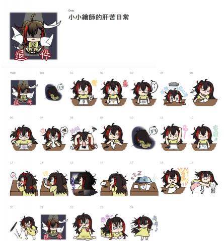 灰灰 - 01/ 角色貼圖設計