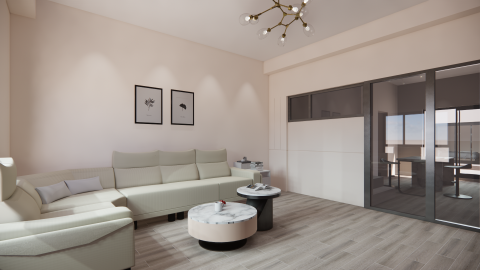 Y.H.數位空間 - 客廳軟裝規劃