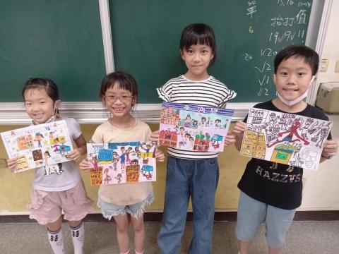 綵球飛羚專業藝術工作室 - 参加全聯畫畫比賽