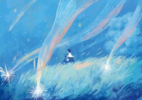 蔡媛婷 - 下班路上/療癒插畫