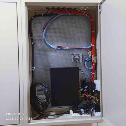 合信水電 - 攝影主機安裝及整線配置入箱體內