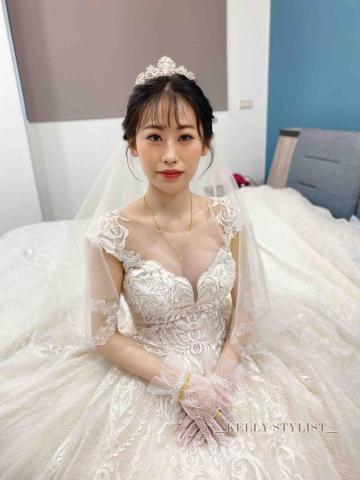 台中新娘秘書Kelly |美甲|美睫|育髮|紋繡 - 白紗皇冠?公主新娘子