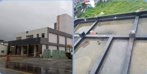 藏虎防水抓漏工程 - 民宅屋頂防水層完成,放水50天測試效果---讚!!