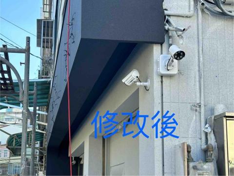 合信水電 - 攝影機改善，將線路收進牆面內