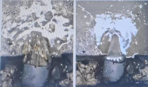 藏虎防水抓漏工程 -  餐廳廚房常態性阻塞洩水管以大流量周波機一次性疏通清潔完成