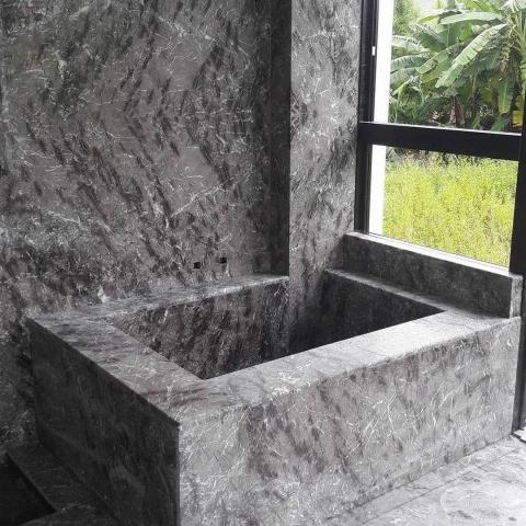 立睿工程 - 石材地板浴缸牆面