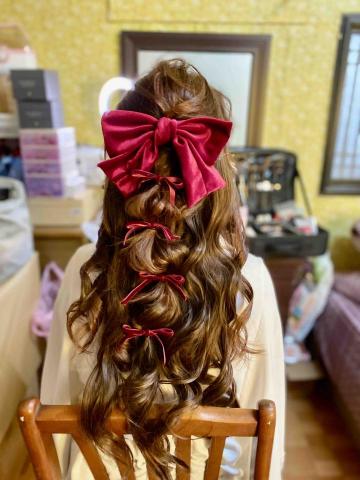 台中新娘秘書Kelly |美甲|美睫|育髮|紋繡 - 喜氣紅❤️小小蝴蝶結 